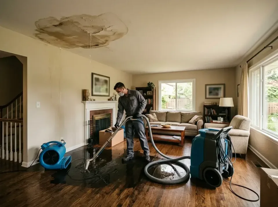 attic-pipe-burst-ceiling-drip-008 — frequently asked questions, Water Damage Restoration & Carpet Care in Manteno, IL